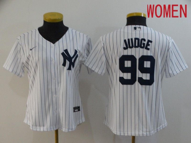 Women New York Yankees #99 Juoge White Nike Game MLB Jerseys